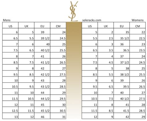 ysl shoe sizing help|ysl yst laurent size chart.